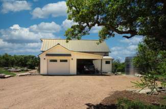 Side with garage/carport