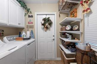 Pantry / laundry going into the garage