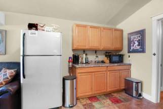 Barn office kitchenette