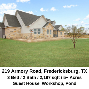 219 Armory Rd Fredericksburg TX property for sale