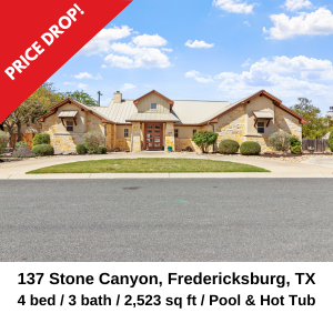 137 Stone Canyon Fredericksburg Texas Home for Sale